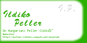 ildiko peller business card
